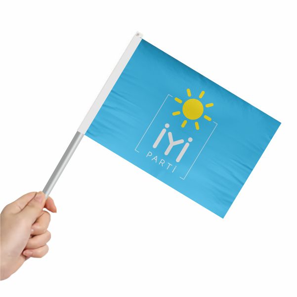 iyi Parti Mavi Sopal� Bayrak ve Flamalar